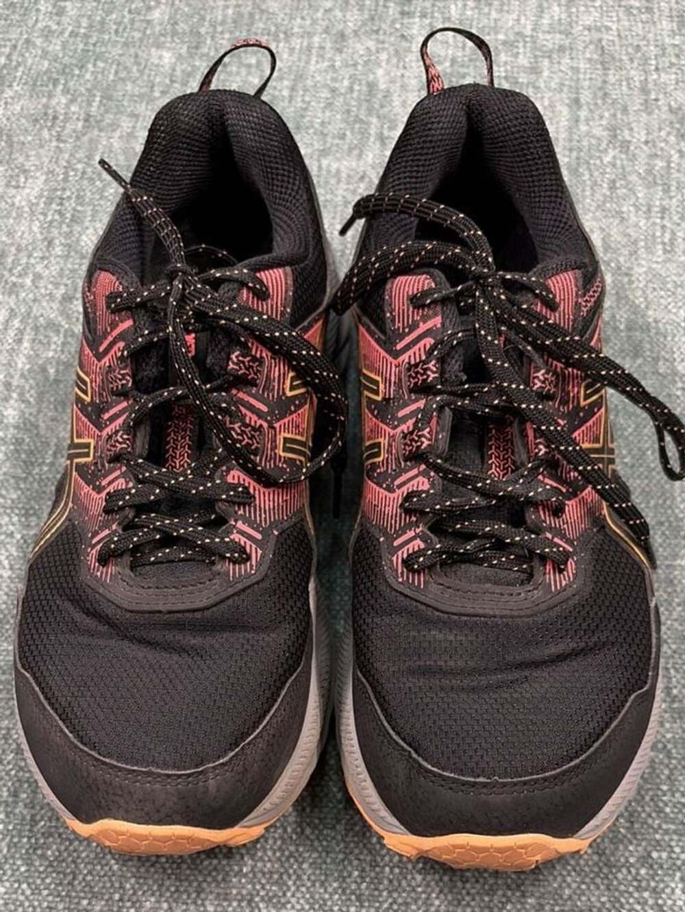 ASICS Gel-Venture 9 Size 8.5 Black Summer Dune Trail Running Shoes